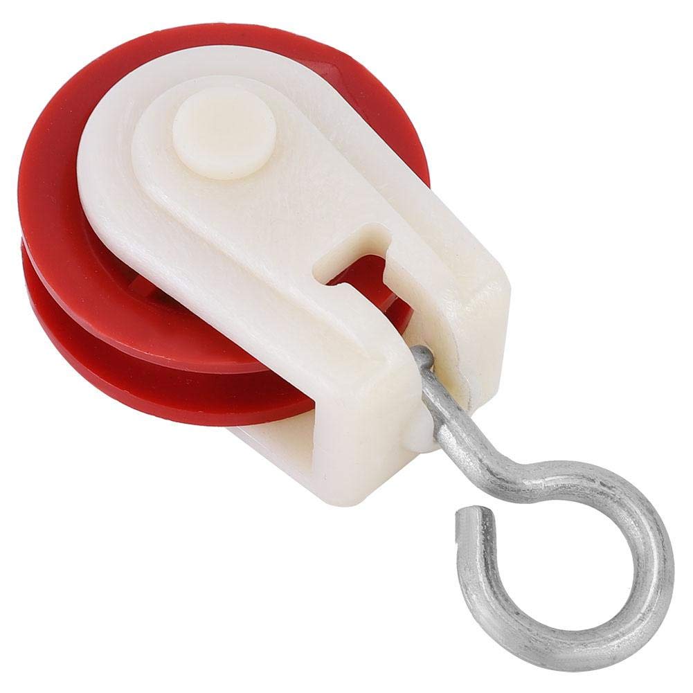 AUNMAS 10Pcs Greenhouse Pulley, 3.4 x 1.8 x 0.6 in Plastic Ventilation Outlet Pulley Accessories for Agriculture Farm