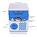 Yoego Kids Money Bank, Electronic Piggy Banks, Great Gift Toy for Kids Children, Paper Auto Scroll Money Saving Music Box Password Coin Bank,Perfect Toy Gifts for Boys Girls (Blue-Dog)