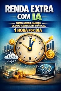 Livro RENDA EXTRA COM IA: COMO GERAR GANHOS USANDO HABILIDADES PRÁTICAS, 1 HORA POR DIA