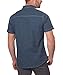 G.H. Bass & Co. Men’s Short Sleeve Woven Shirt, (XX-Large, Dark Blue)
