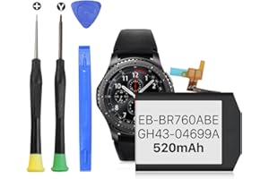 SHENMZ [520mAh] Battery for Samsung Gear S3 Frontier(SM-R760) and Gear S3 Classic, (2025 New Version) Upgrade Replacement Battery for SM-R770, BR760, R765, EB-BR760ABE, GH43-04699A with DIY Repair Tool Kits