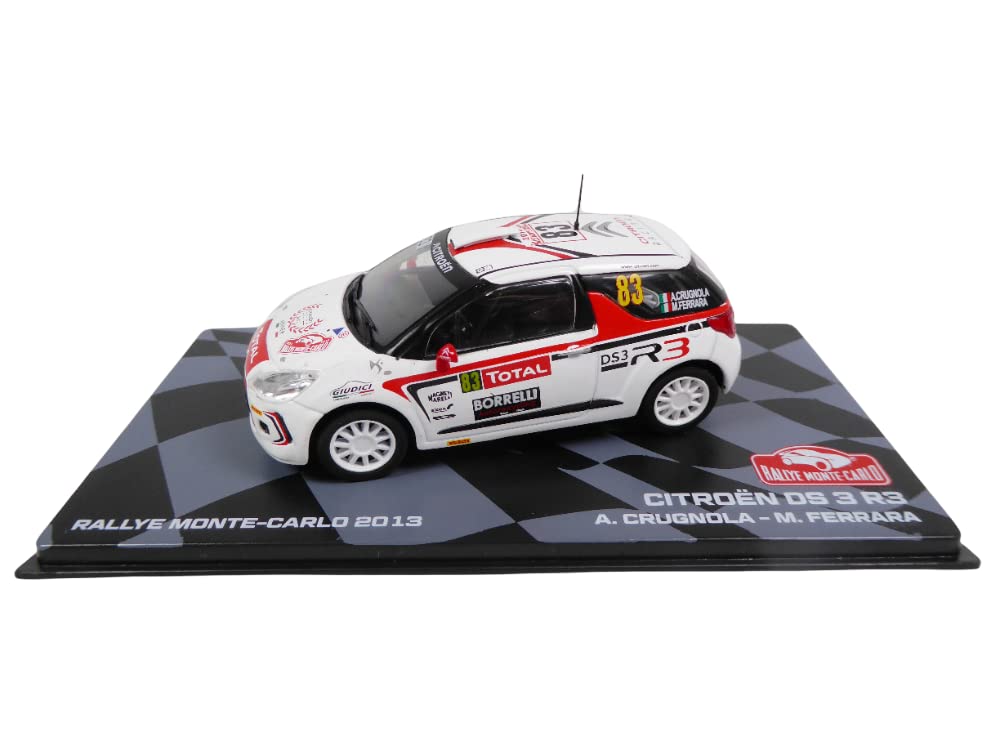 OPO 10 - Rally car 1/43 compatible with Citroën DS3 R3 Monte Carlo 2013 Crugnola Ferrara - BR27