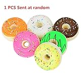 Leyouyou520 Kawaii Donuts Soft Squishy Colorful Cell phone Charms Chain Cute Straps, 1 piece