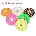 Leyouyou520 Kawaii Donuts Soft Squishy Colorful Cell phone Charms Chain Cute Straps, 1 piece