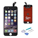 SANKA Screen Replacement LCD Display Touch Screen Digitizer Glass Frame Assembly Kits with Repair Tools for iPhone 6 - Black