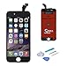 SANKA iPhone 6 LCD Screen Replacement Black, Digitizer Display Retina Touch Screen Glass Frame Assembly for iPhone 6 4.7 inch - Black (Free Tools Included)