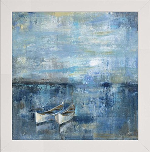 Frame Company Watson Range Two Boats by Silvia Vassileva, Photo Frame - 40 x 40 cm, White