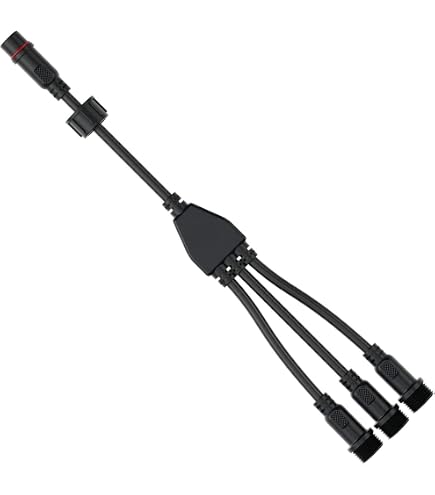 NEWNEWLIU LED Splitterkabel IP68 – 1 Zu 4, 18 AWG, 30 Cm, Wasserdicht Für Außenlichter