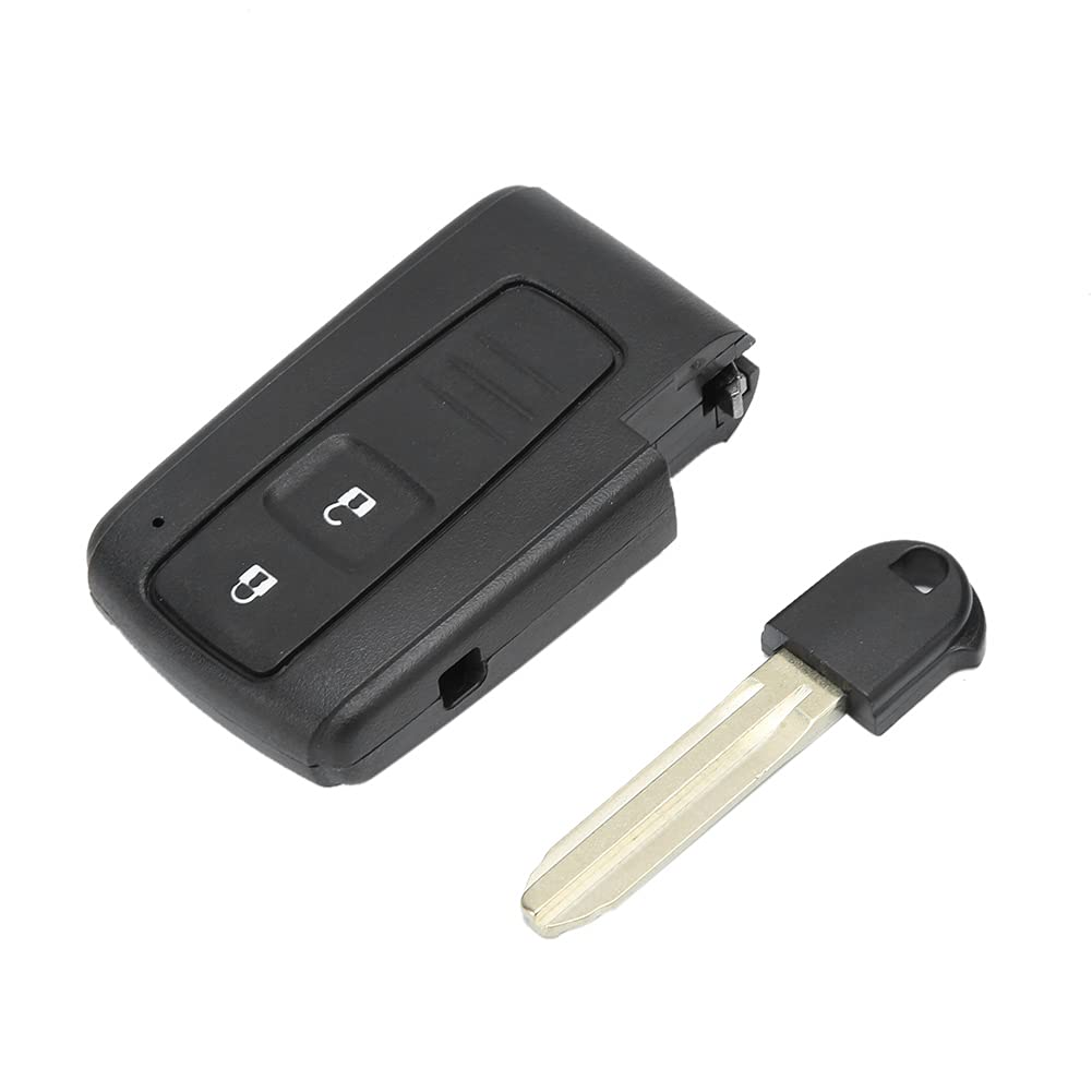 Key Shell, Yctze 2 Buttons Car Key Fob Case Cover Remote Key Shell With Key Embryo Replacement For Verso Prius