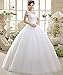 Eyekepper Double Shouder Floor Length Bridal Gown Wedding Dress Custom Size 2, White