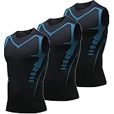 3Pack Mens Running Sport Tank Tops Dry Fit Gym Wicking Athletic Breathable Cool Workout Sleeveless Shirts Base Layer