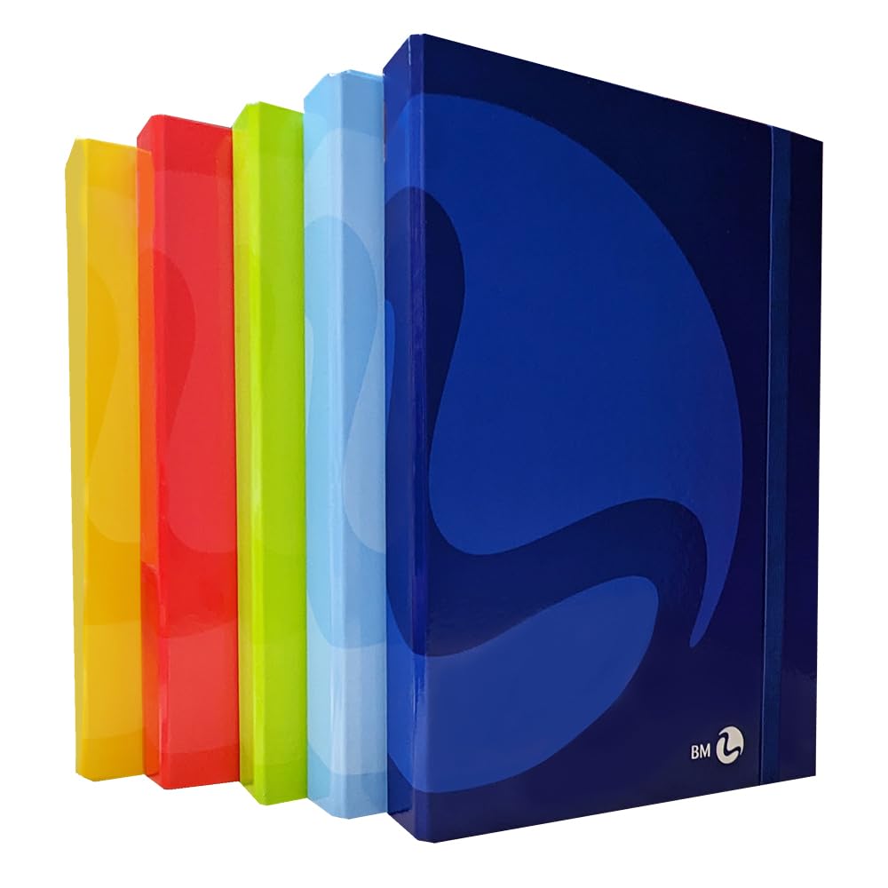 0111059 Elasticated Document Holder 24 x 35 cm Spine 3 Colours Colour bm Pack of 12 Pieces