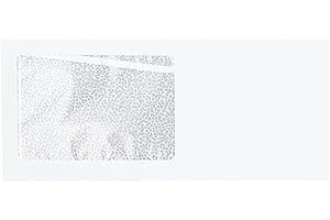 LUXPaper #10 All Purpose Window Envelopes | Security Tint | 4 1/8" x 9 1/2" | White | 24lb. Text | 50 Qty