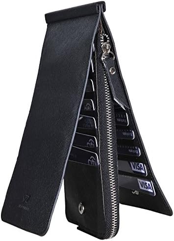 Yuhan Pretty Women's Credit Card Wallet Zipper Trifold Card Case RFID Blocking