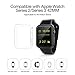 Apple Watch Series 3 Case, iVAPO Ultra Slim Lightweight Bumper Cover (2-Pack) Anti-Scratch Snap on PC Protective Shell for Apple Watch Series 3/Series 2 42mm-Black/Clear