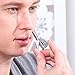 Chooling Nose & Ear Hair Trimmer No Batteries Required - Manual Stainless Steel Nose Hair Remover for Men & Women