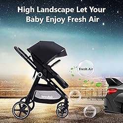 Lortsybab 2-in-1 Baby Stroller with Bassinet Mode