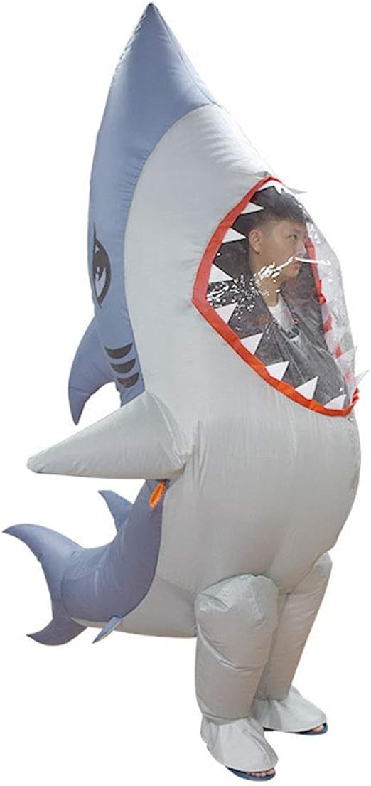 Cartoon Doll Blue Shark Inflatable Costume Game Fancy Cartoon Doll Blue Shark Inflatable Costume Game Fancy