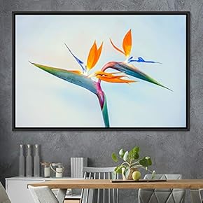 signwin Framed Canvas Wall Art Bright Flowers Closeup...