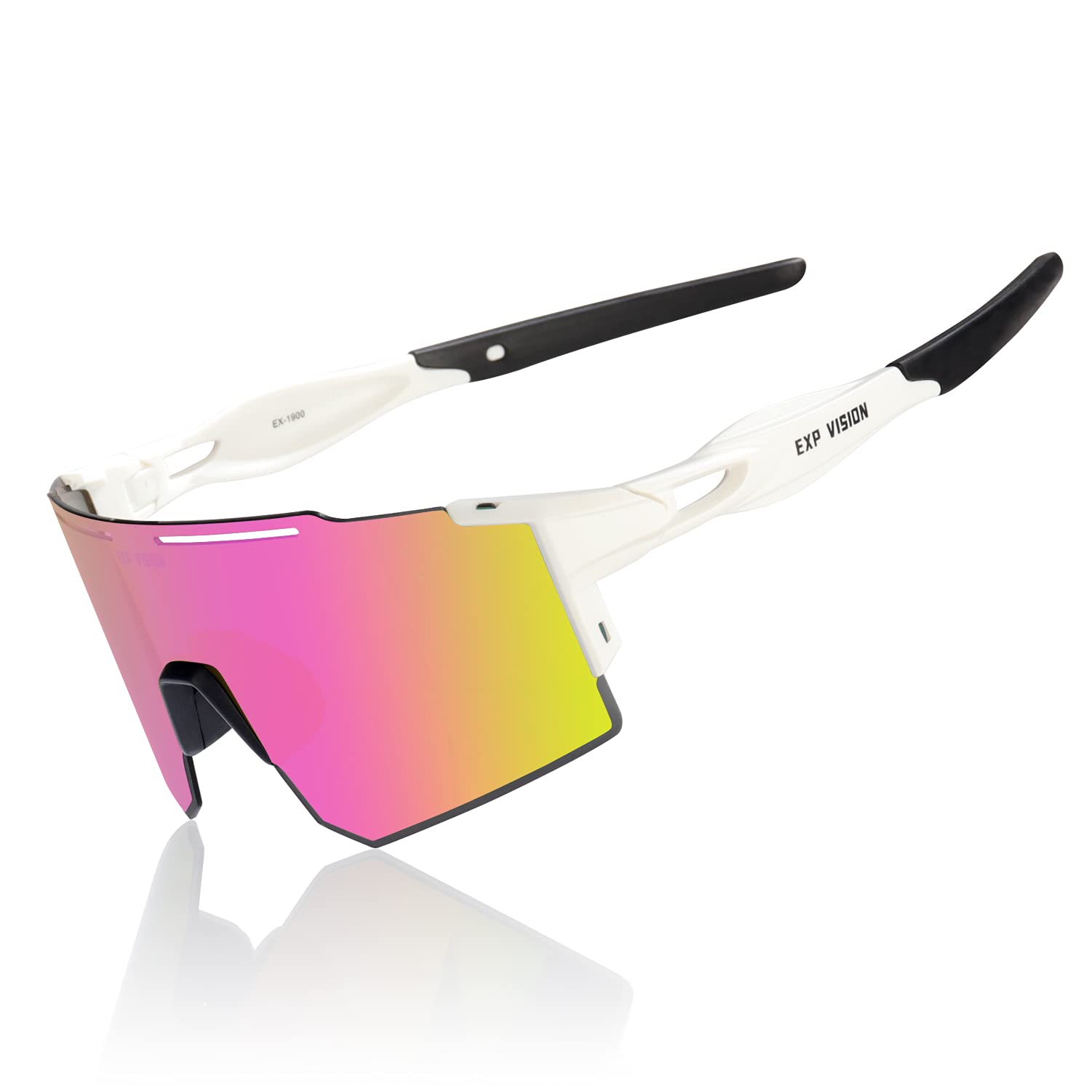 EXP VISION Polarized Cycling Glasses, Sports Goggles UV 400 Windproof for Running, Hiking, Golf, Fishing