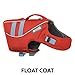 RUFFWEAR, Float Coat Dog Life Jacket for Swimming, Adjustable and Reflective, Sockeye Red, Small