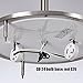 SOTTAE Modern Brushed Nickel Flush Mount Ceiling Light, Semi Flush Mount Ceiling Light Ceiling Lamp Flush Mount Light Fixture Light Fixture Flush Mount for Bedroom Dining Room Kitchen Corridor(11.8