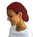 CoverYourHair 12 Pack Mesh Hair Nets - Rayon Knit Snoods - Short Hair Dark Colored Snoods - Crochet Net Cap - Net Hair Covers