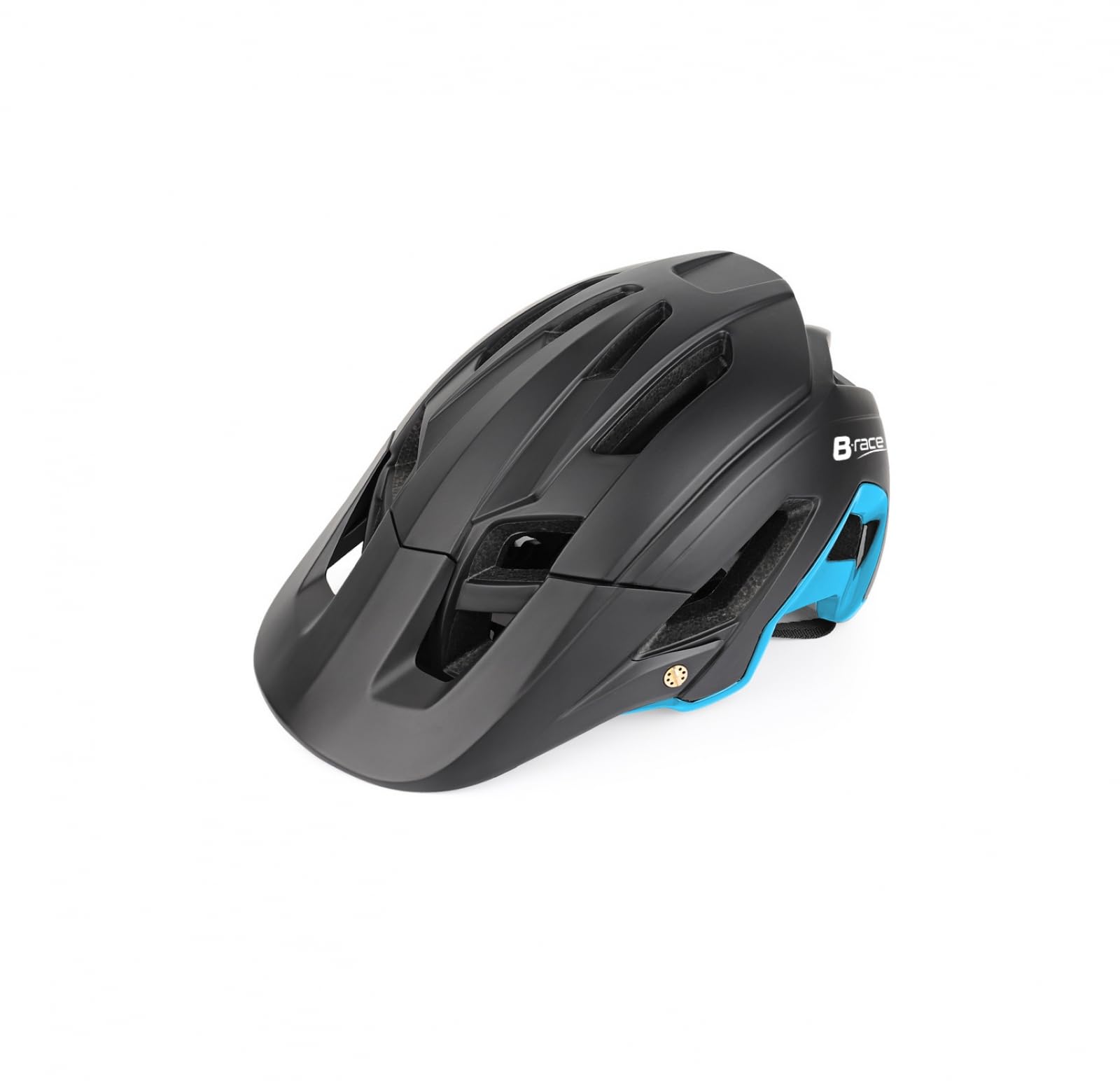 B-RACE STONE II IN-MOLD HELMET BLACK/LIGHT BLUE S/M 54/58