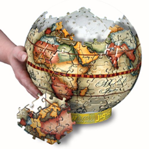 Jigsaw Ball Spherical Antique Globe Puzzle