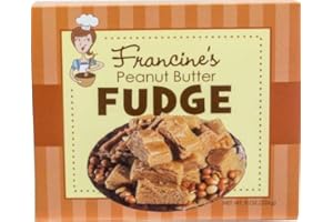 MCJAK CANDY COMPANY Francine's Peanut Butter Fudge, 8 Ounce