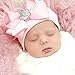 Ademoo Baby Girls Newborn Hospital Hat with Ribbon Bow