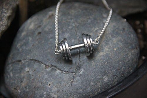 Dumbbell Weight Necklace
