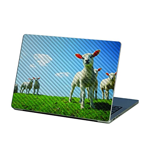 MightySkins Carbon Fiber Skin Compatible with Apple MacBook Pro 13” M2 (2022) -…