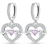 TINSLO 925 Sterling Silver Earrings,Horse Star Earrings,Angel Wings Earrings,Flower Earrings,Hoop Earrings for Women,The Best Gift for Women