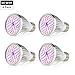 Create Bright Led Grow Light Bulb, 60W Plant Light Bulb Full Spectrum Led Grow Bulb E26 Grow Plant Light for Indoor Plants,Hydroponics Greenhouse Organic,Pack of 4
