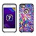 [GW USA] Compatible for iPhone 8 Case, iPhone 7 Case [Shock Absorption] Hybrid Dual Layer Armor Defender Protective Case Cover for iPhone 8 / iPhone 7, Rainbow