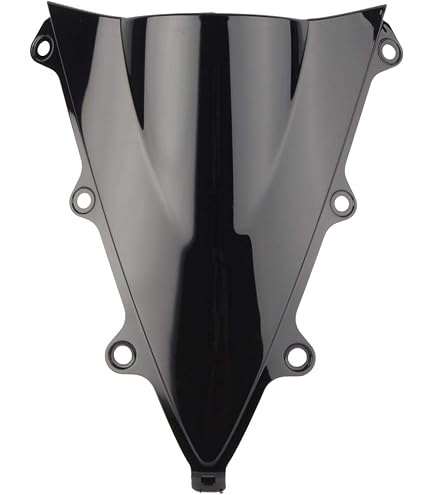 Motorcycle Double Bubble Windshield For Honda CBR1100XX Super Blackbird 1996-2007 - Black Iridium, ABS Plastic
