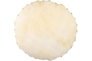 FAVOMOTO Drum Skin Leather Material Goat Skin Head Untanned Silent Drum Heads Leather African Drum Covers Bongo Leather African Drum Covers Bongo Leather Drum Heads Drum Head Round