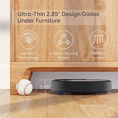 Sweeping Robot,Robot Vacuum Cleaner,Integral Memory Multiple Cleaning Modes Vacuum Best for Pet Hairs,Cleans Hard Floors to Medium-Pile Carpets 2