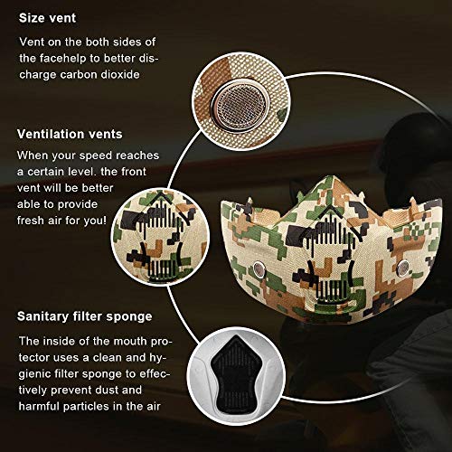 FOONEE Motorcycle Helmet Mask, Retro Motocross Goggle with Removable Face Mask UV400 Detachable Fog-Proof Warm ATC Goggles for Racing Airsoft Riding