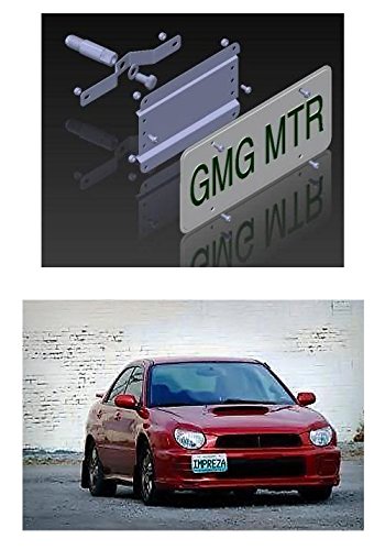 GMG Motorsports NO Holes License Plate Bracket for Subaru Impreza 2002-2007 / No Drill Tow Hook Front License Plate Mount - Thumbnail 4