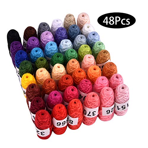 Embroidery Threads, Colourful Embroidery Threads Set Embroidery Floss with DMC Number, Embroidery Set with Organizer Storage Box for Embroidery, Cross-Stitch, Friendship Bracelets - Thumbnail 6