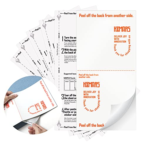 HXMARS Jigsaw Puzzle Saver Sticker: 6 Sheets Puzzle Keeper, Preserve Save Your Finished Puzzle Pieces