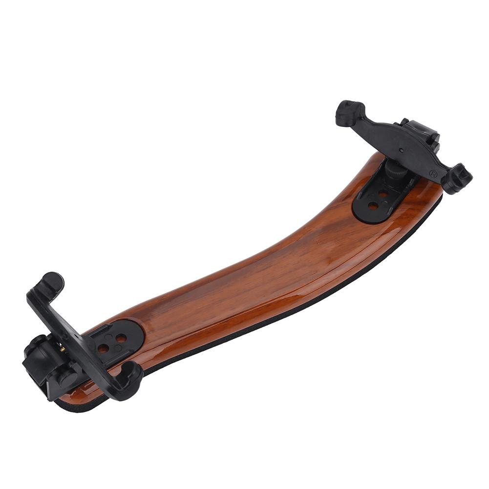 Adjustable Shoulder Rest, Violin Shoulder Pad with Rubber Feet for 3/4 4/4 Size Soft Foam Padding