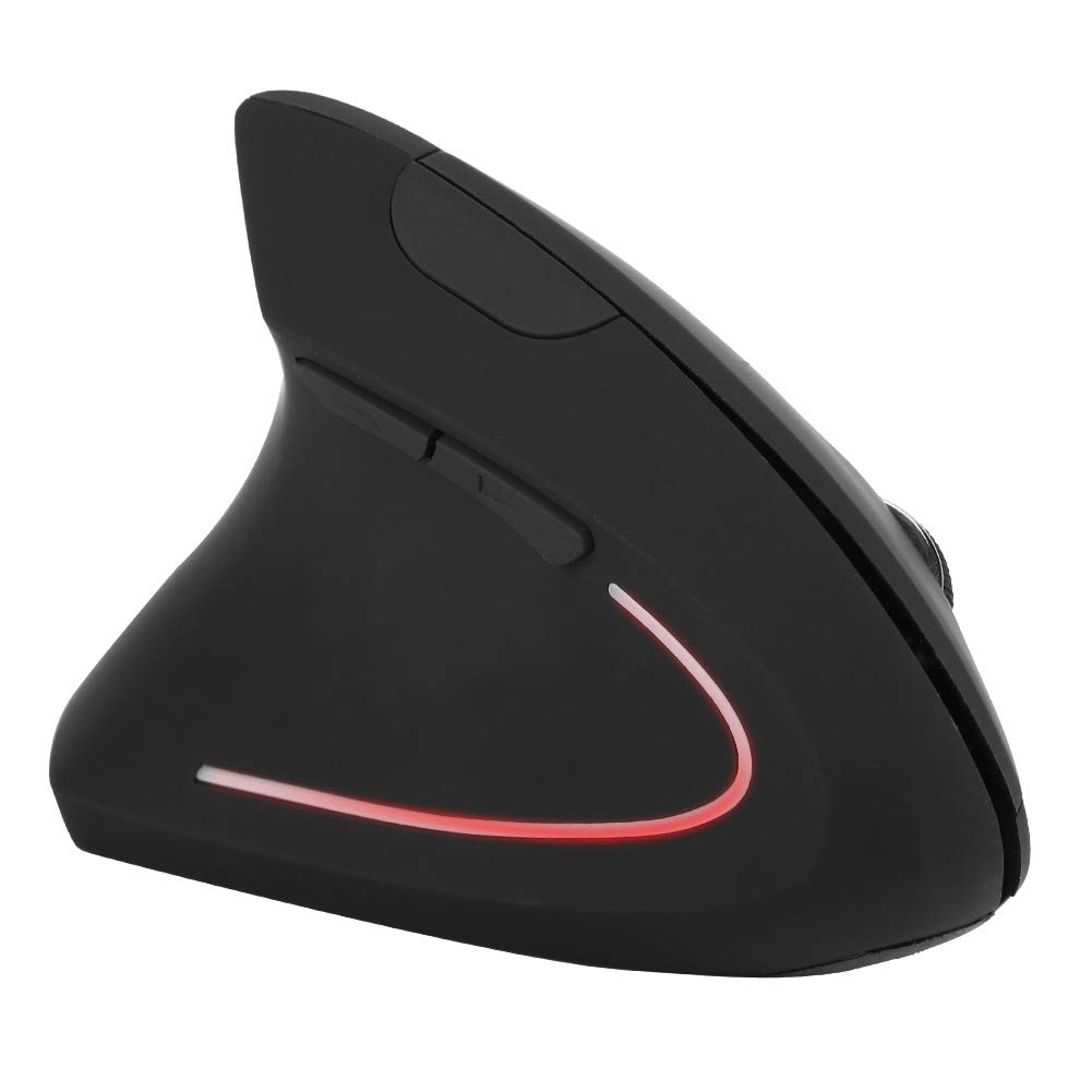Left Hand Vertical Mouse,2.4GHz Wireless Mouse with Nano USB Receiver,3 levels adjustable DPI Optical Mouse for PC Computer Laptop