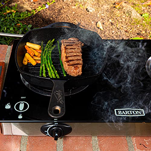 XtremepowerUS Premium Propane Gas Range Stove Outdoor 2Burner Cooktop Auto Ignition Grill