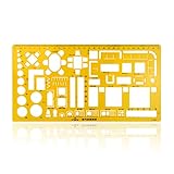Zyhw Orange Plastic House Interior Design Architecture Furniture Drafting Tool Drainage Templates Ruler