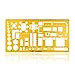 Zyhw Orange Plastic House Interior Design Architecture Furniture Drafting Tool Drainage Templates Ruler