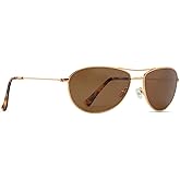 MAXJULI Baby Sea Polarized Aviator Sunglasses for Small Narrow Face Women Men 8017