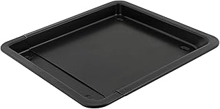 axentia Universal-Backblech zum Ausziehen - Pflaumenkuchen-Blech ausziehbar 33 - 52 cm - Pizzablech antihaftbeschichtet & verstellbar - Fettpfanne Backofen beschichtet für Kuchen & Pizza - Kuchenblech bis 250°C
